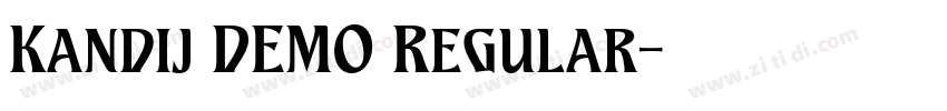 Kandij DEMO Regular字体转换